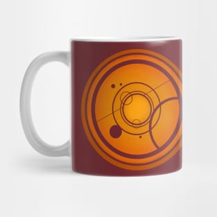 Orange Circles (Gallifreyan inspired) Mug